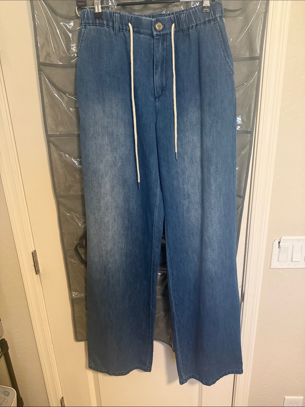 Amalli Tall Lennon Blue Drawstring Waist Jeans